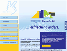 Tablet Screenshot of magnet-riesa.de